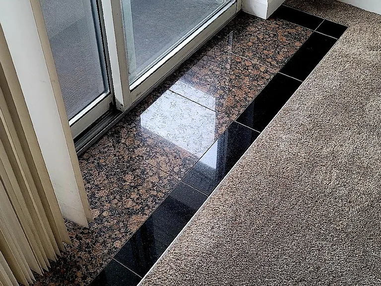 Granite Threshold To Outside Deck