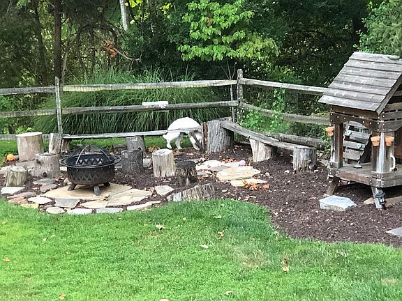 Firepit corner back yard