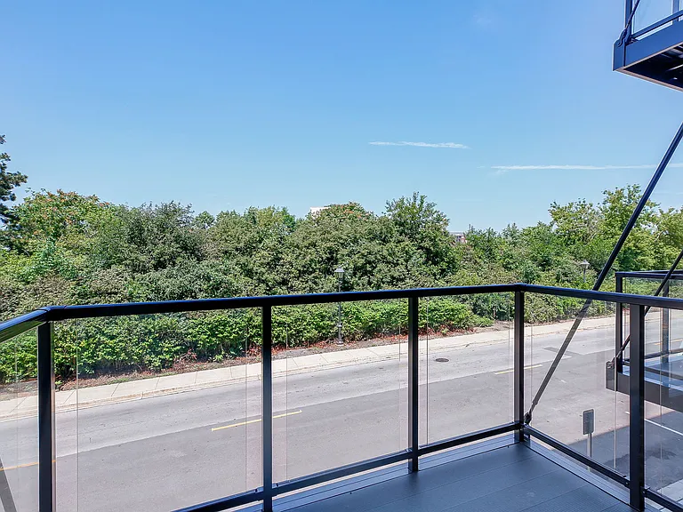 Balcony view overlooking Parkside Ave.