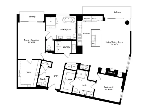 Floor plan PH1
