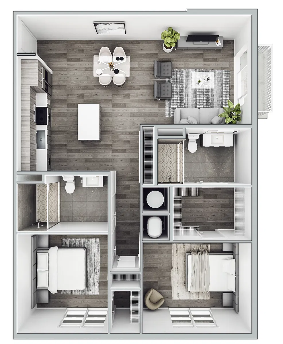 Floor plan B7