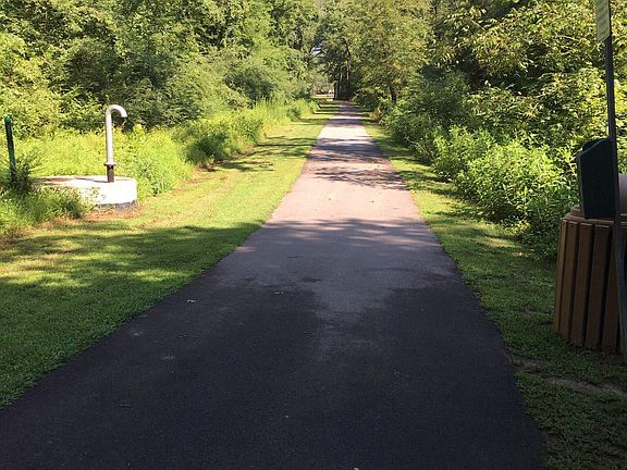 This is the asphalt trail/greenway adjacent to our lot.