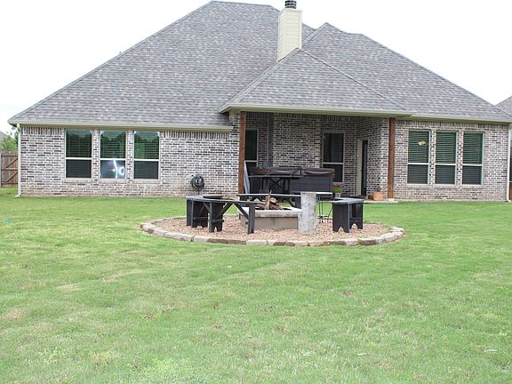 Fire pit and back porch