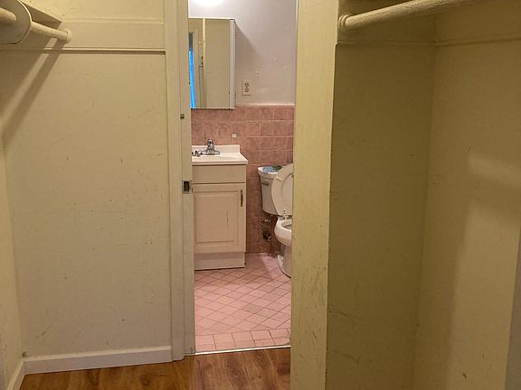 Walk-in closet connects to bathroom