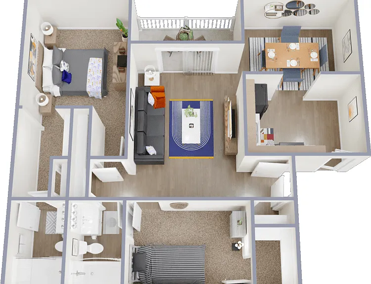 2x2 Floorplan Diagram