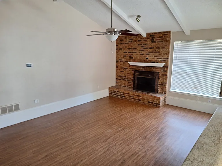 Living room fireplace