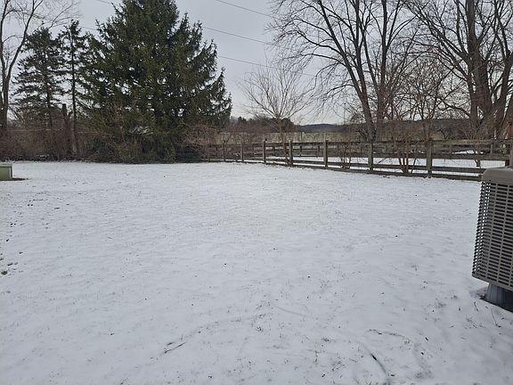 Looking at the back yard from the condo