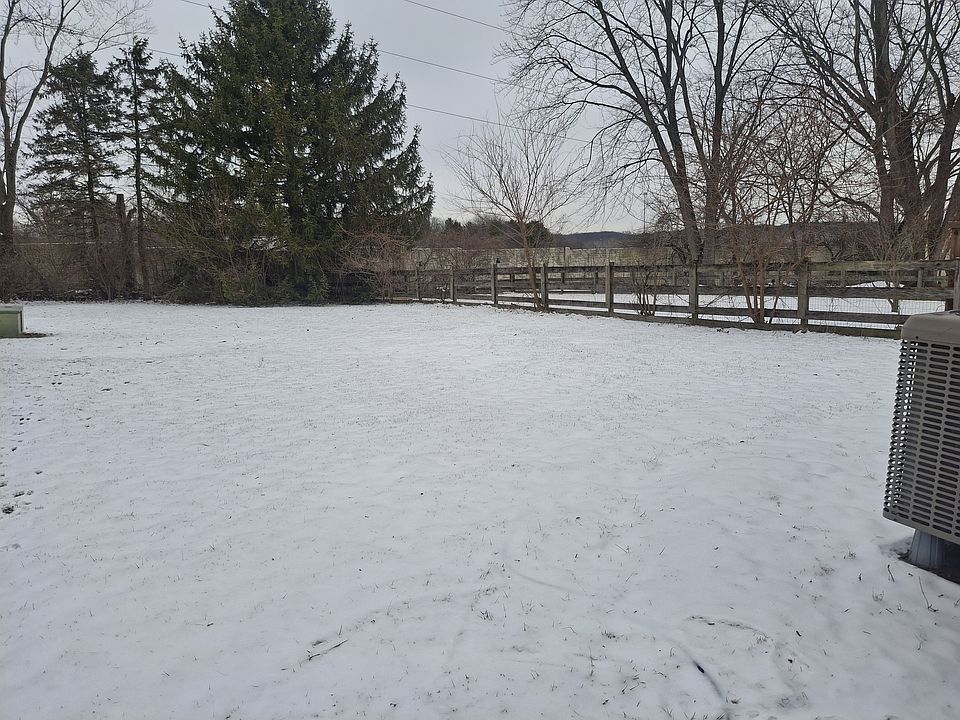 Looking at the back yard from the condo