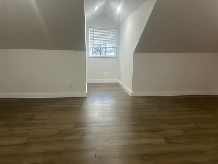 Dormer window in upstairs bedroom