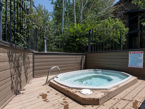 Hot Tub across from Condo