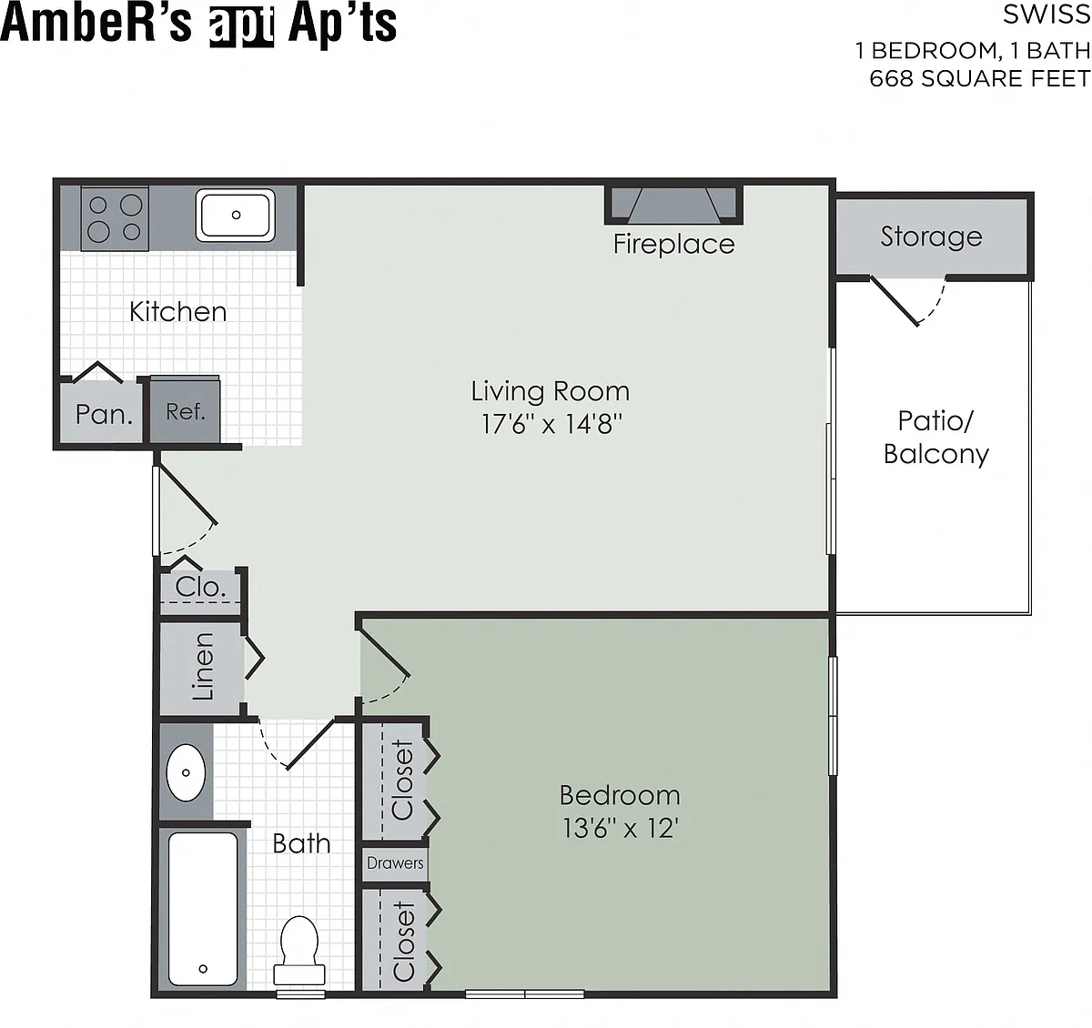 Floor plan Swiss 1- Standard