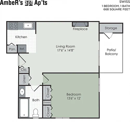 Floor plan Swiss 1- Standard