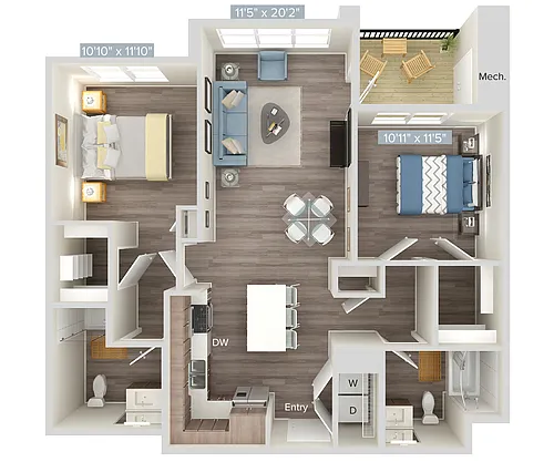 Floor plan B4-236-237