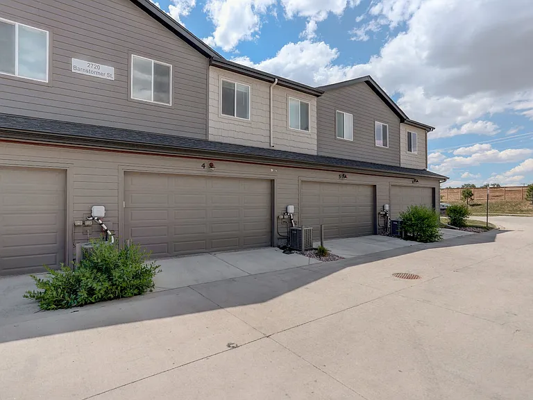 Back of Building 2 car garage entrance