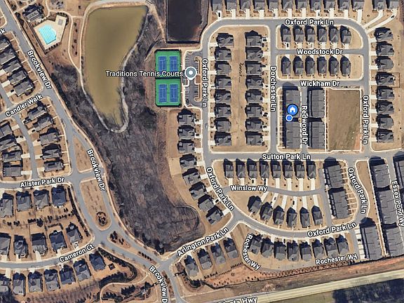 View of the neighbourhood and home location with close access to park, tennis courts and swimming pool.