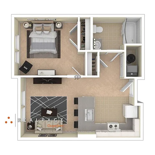 Floor plan 1 Bedroom