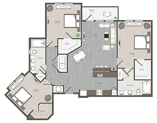 Floor plan Morris