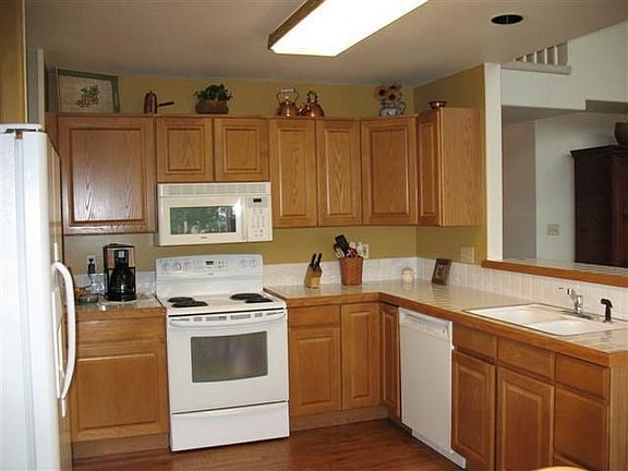 The kitchen is spacious