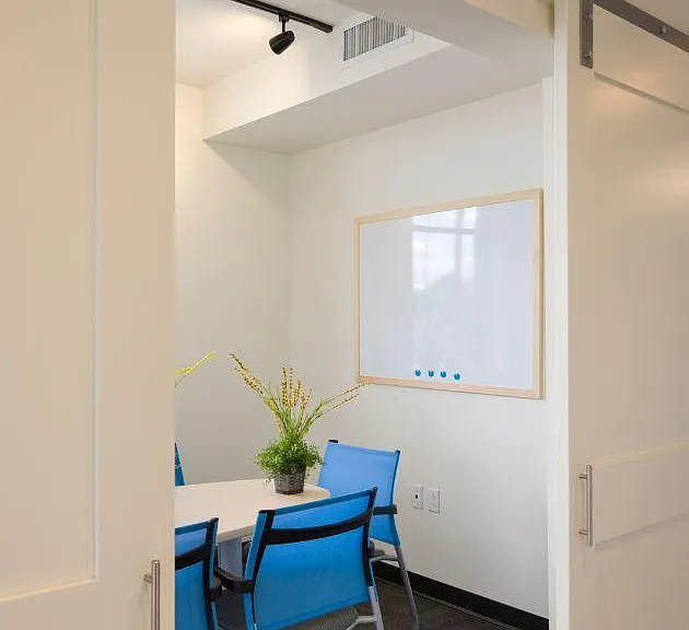 Conference room, available to RYF and Loft tenants at Railyard Flats