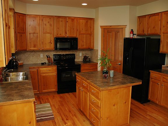 Alder cabinets and wood floors