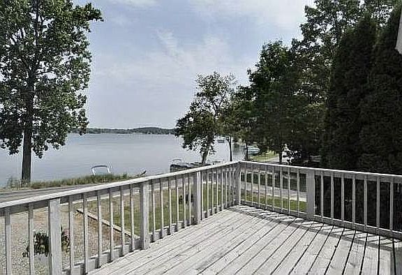 View of lake from house deck