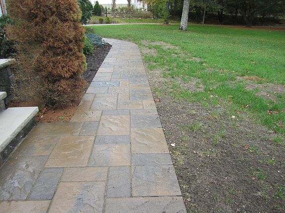 Cement Paver Walkway