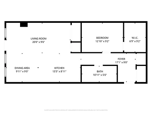 Floor plan 1 Bedroom - Option 2