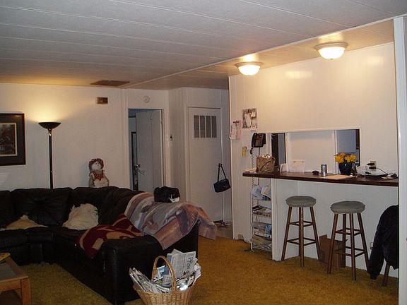 Living room with breakfast bar