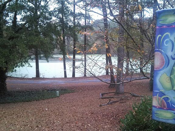 View from front porch overlooking the two family ponds