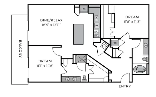 Floor plan B3
