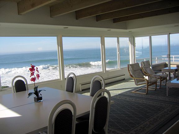 Dining room and front sitting area looking towards the southwest.