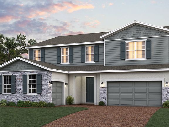 Theodore elevation 3 shown with optional stone