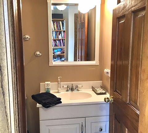 Powder Room off family room