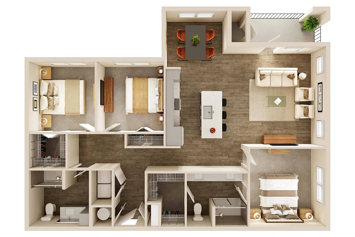 Floor plan C1/C1A