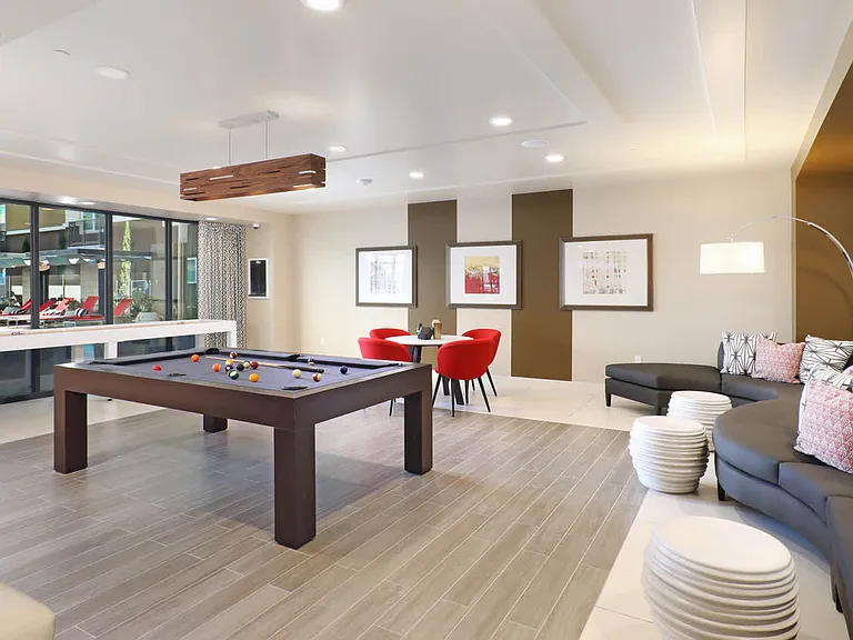Resident Lounge with Billiard Table