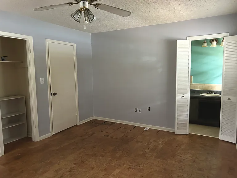 Master bedroom with 2 closets