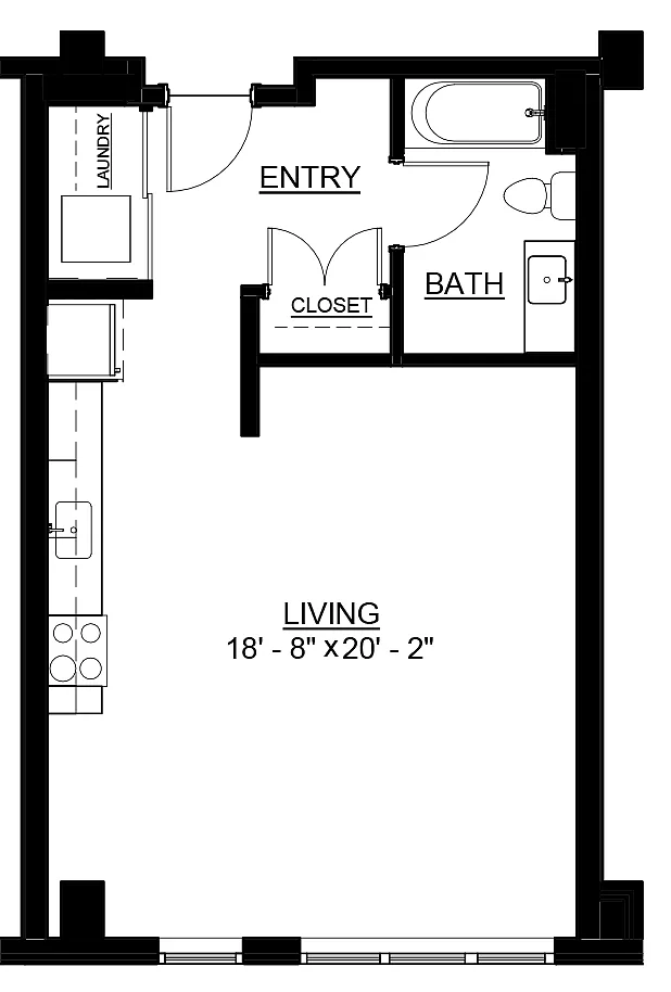 Floor plan Studio