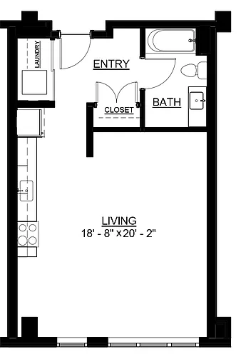 Floor plan Studio