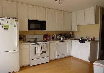 Kitchen with Large custom cabinets for extra storage