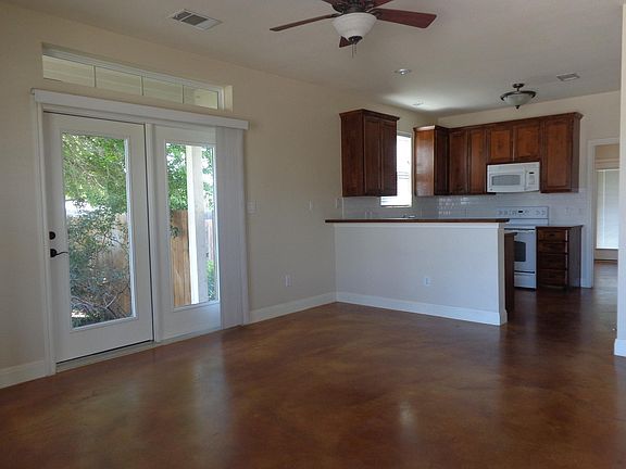 Living room and kitchen
