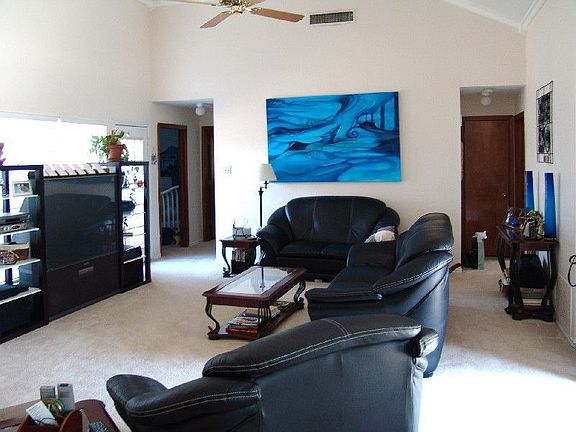 Large open bright livingroom with high ceilings