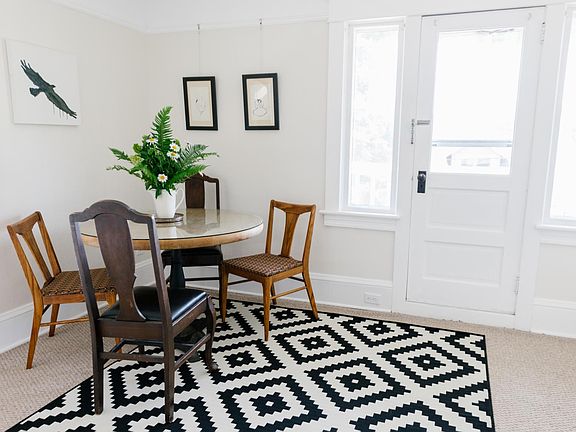 Dining room that leads out to balcony 