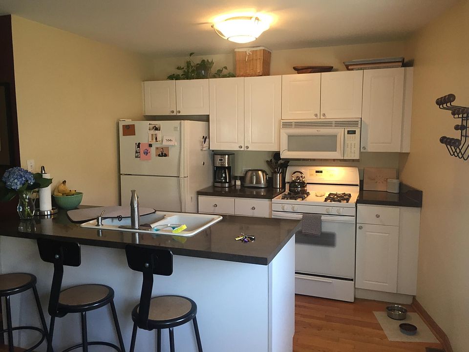 Kitchen has a spray faucet, built-in soap dispenser, dishwasher and disposal