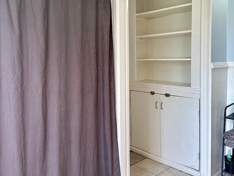 Bathroom Shower & Built-in Cabinet
