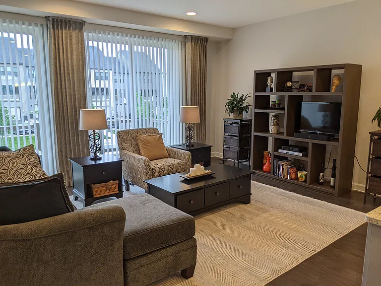 Living area on main level