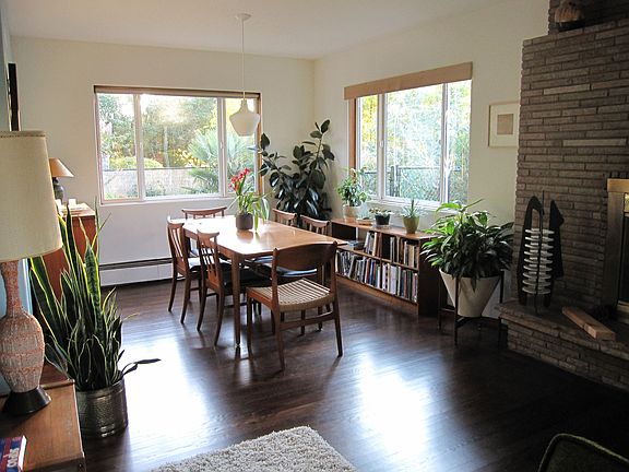 bright dining area