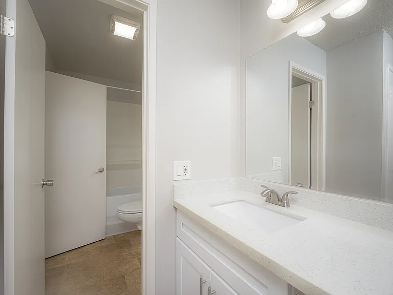 Experience luxury in this stylishly designed modern bathroom.