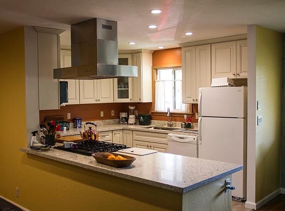 open floor plan kitchen