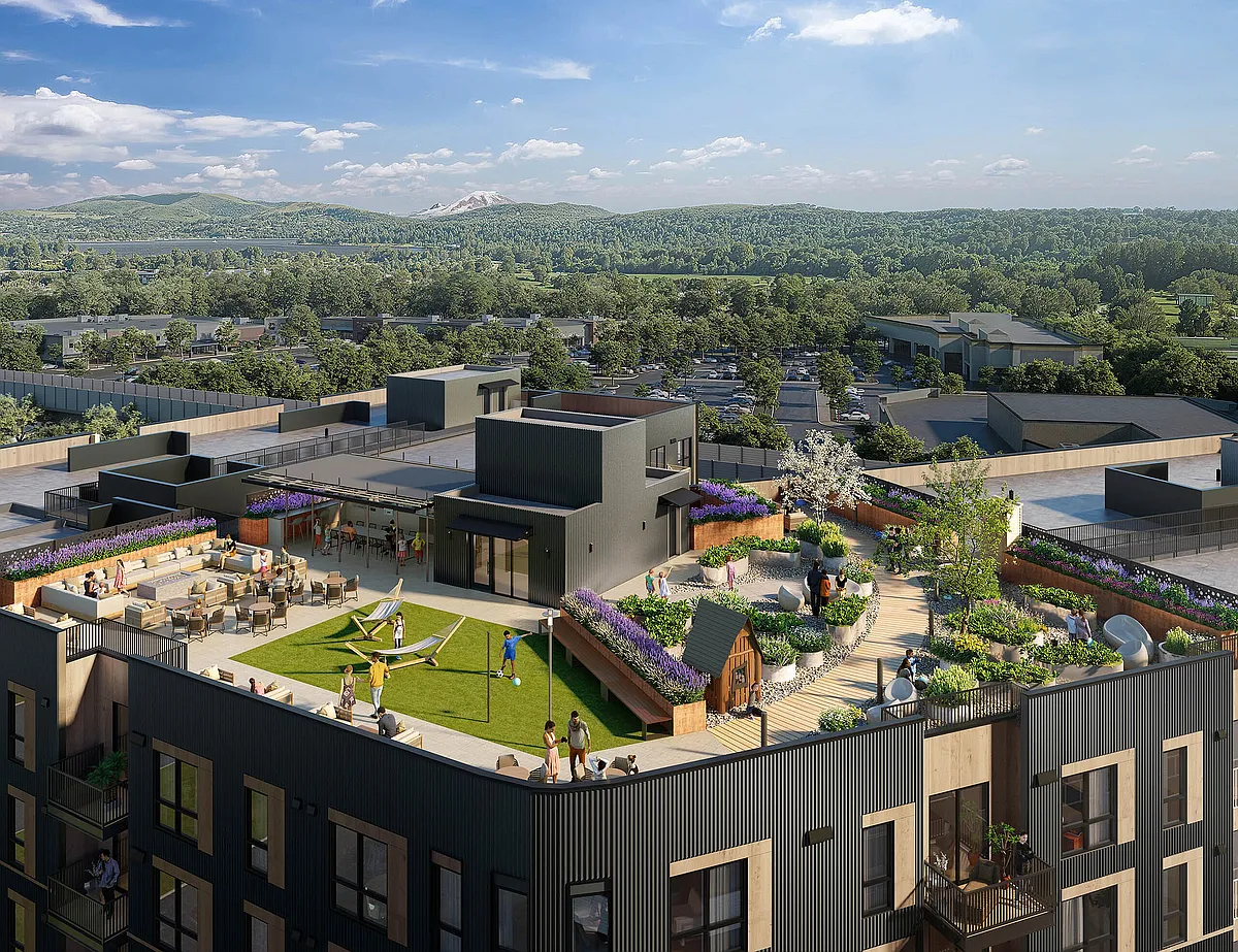 RedmondWay_rendering_rooftop - AMLI Redmond Way