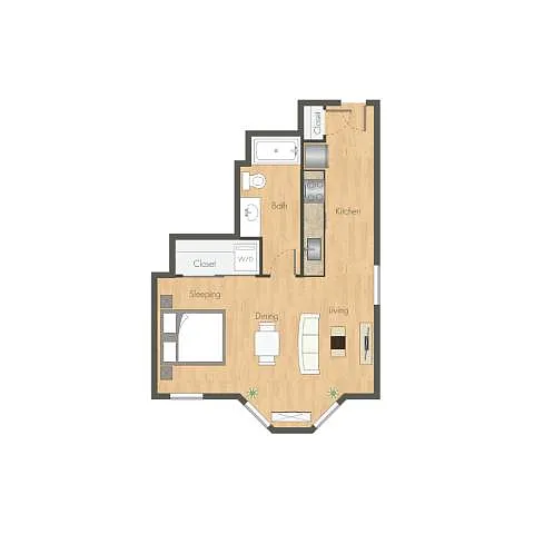 Floor plan Studio A7-1